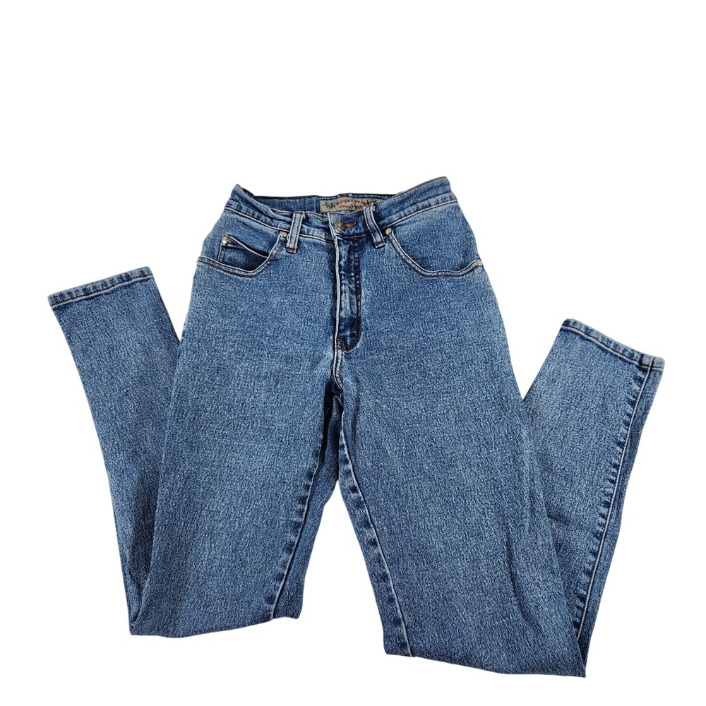 Levis 900 Series Womens High Waisted Skinny Jeans Blue Medium Wash 25x29 Vintage